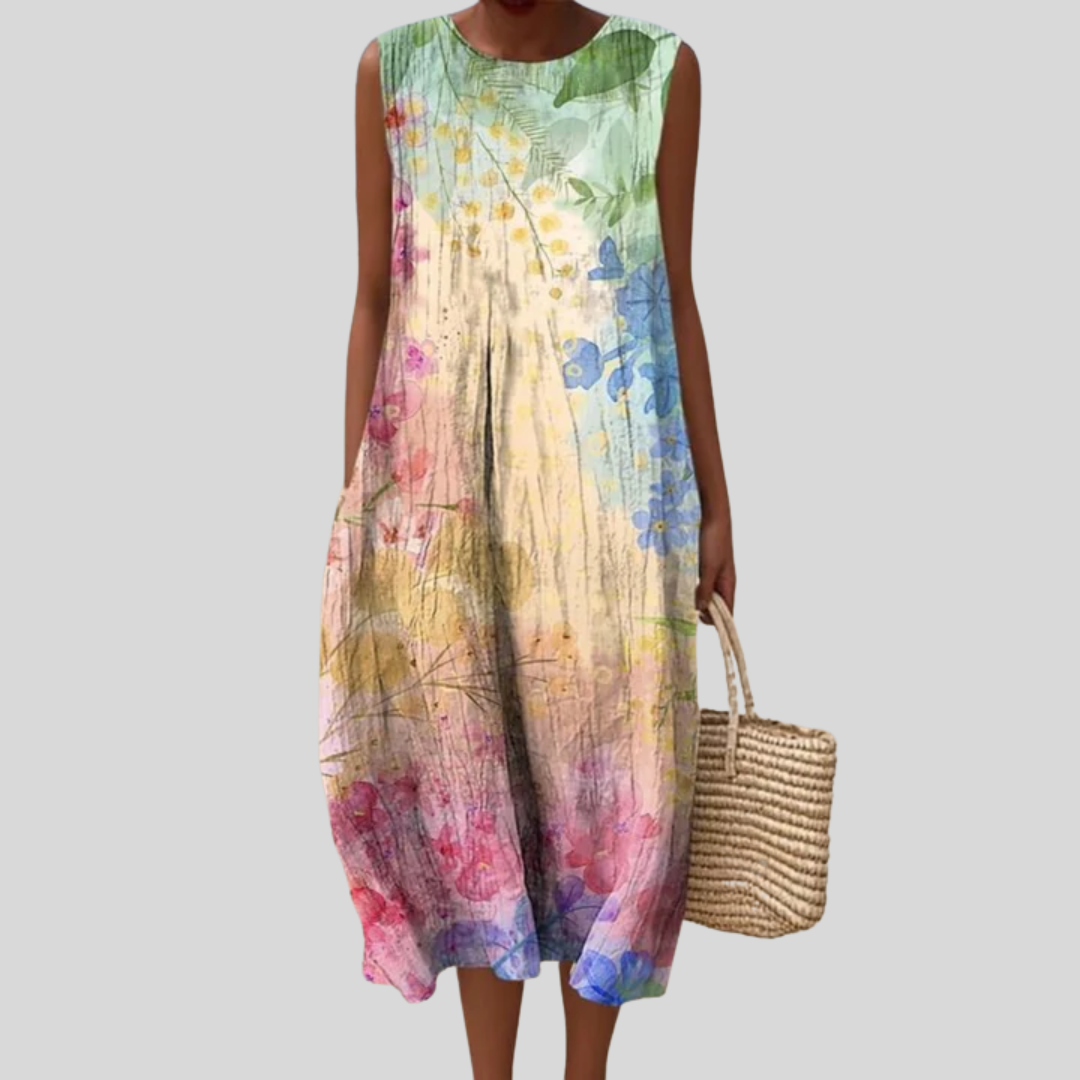 Albertine flowy and comfortable midi dress