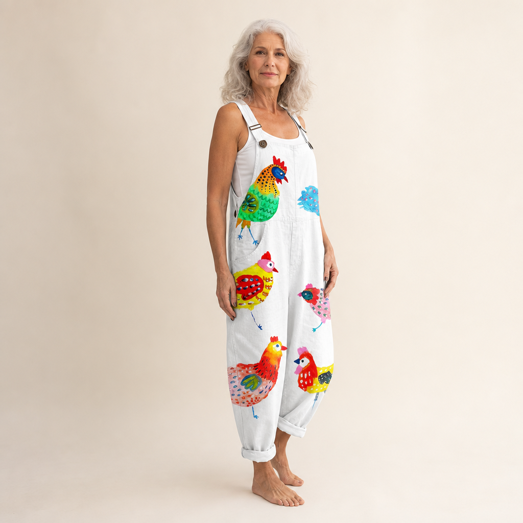 Rosalie - Artistic Birds Radiant Overalls