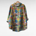Noemie classic floral elegant summer blouse