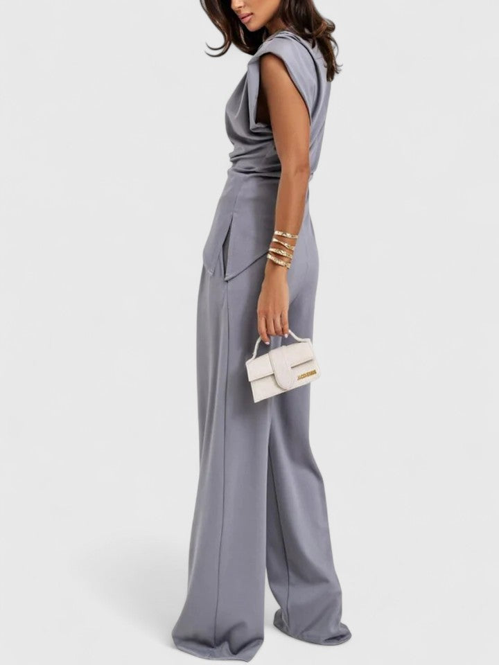 Sharon - Elegant Sleeveless Set