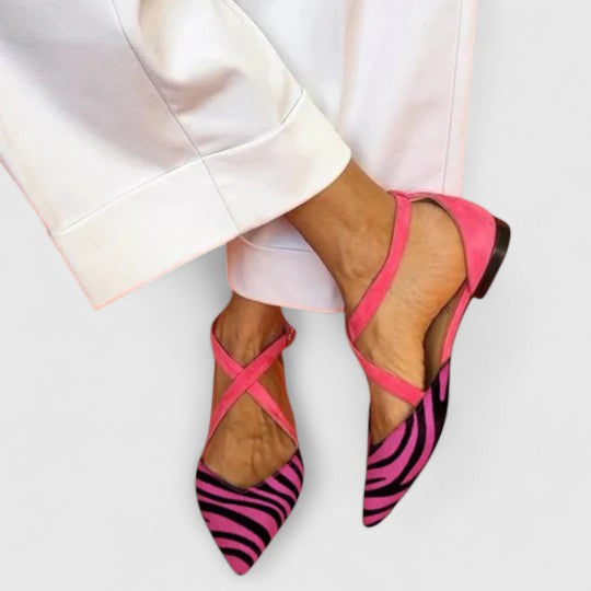 Khreysa - Elegant Strapped Ballet Flats