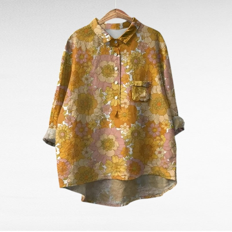 Noemie - Classic Floral Blouse