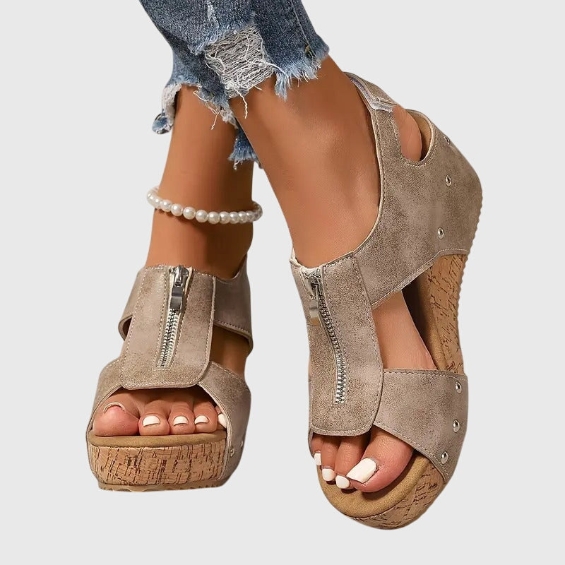 Styla - Zip Support Sandals