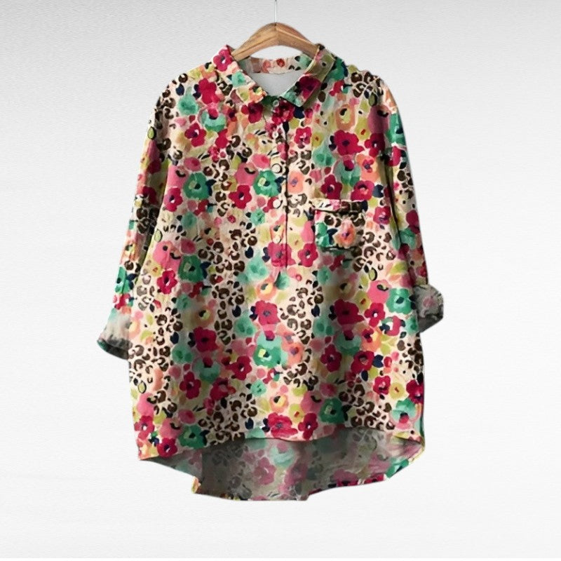 Noemie - Classic Floral Blouse
