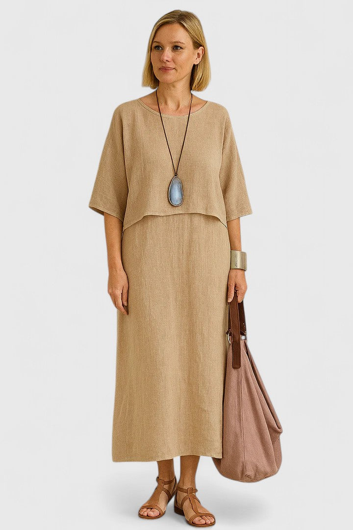 Harlyne - Elegant Top and Skirt Two-Piece Set