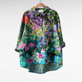 Therese classic floral elegant summer blouse