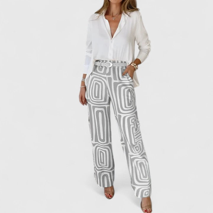 Kira - Elegant Two-Piece Set with Free Belt