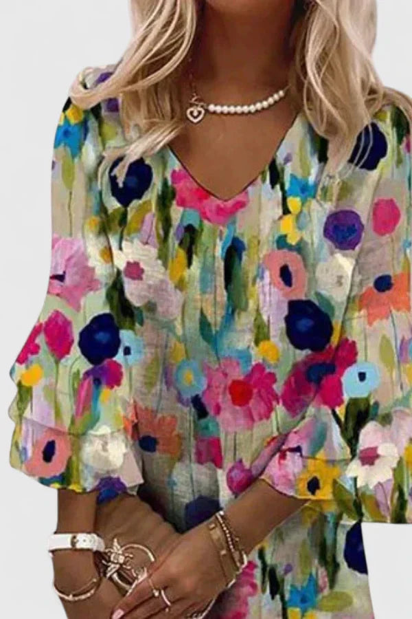 Clarissa - Romantic Floral Mini Dress