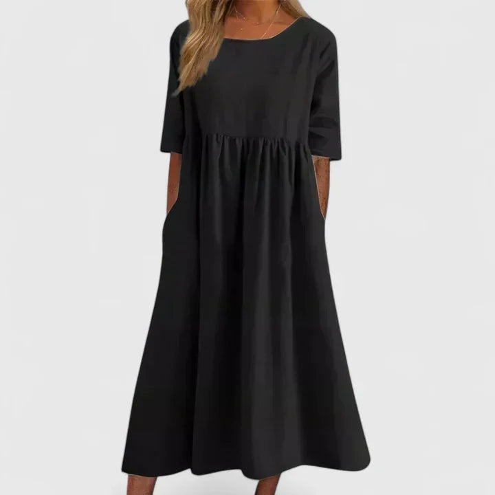 Fiona - Tummy-Friendly A-Line Dress