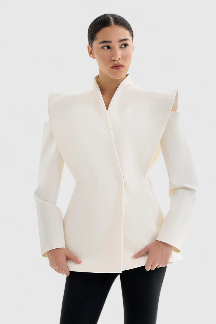 Valeria - Architectural Shoulder Statement Blazer