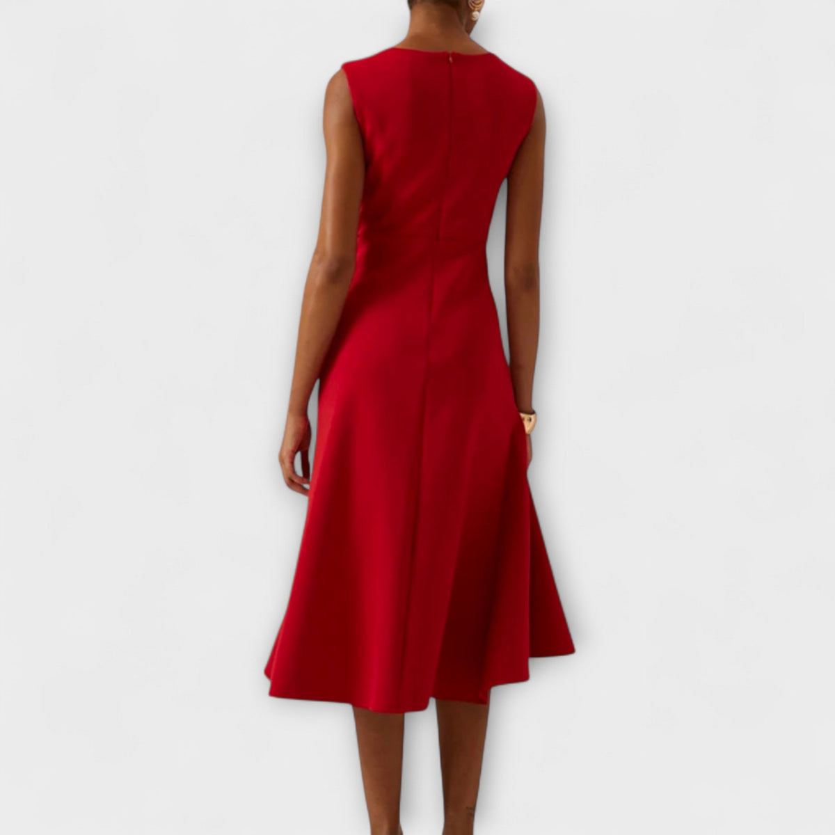 Giselle - Asymmetrical Sleeveless Midi Dress