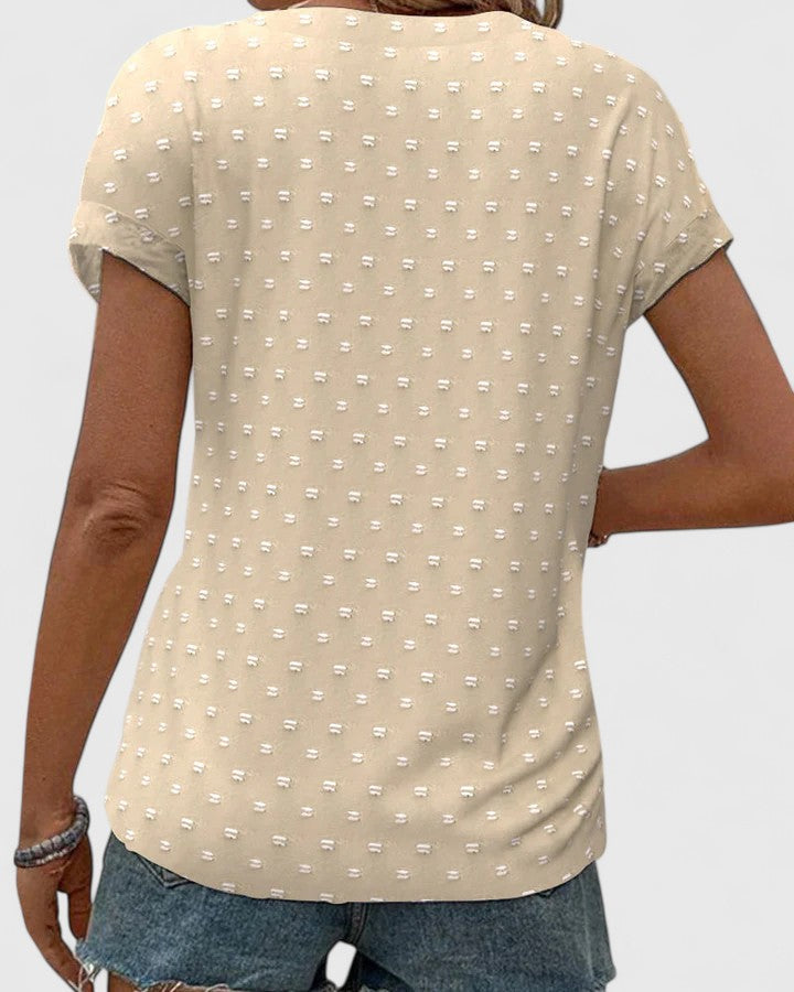Elodie - Comfortable V-Neck Shirt