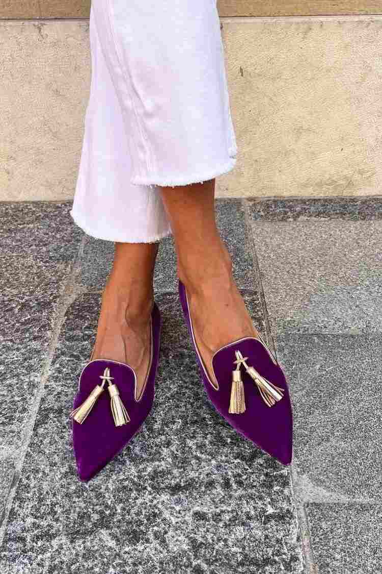 Portia - Boho Fringe Loafers