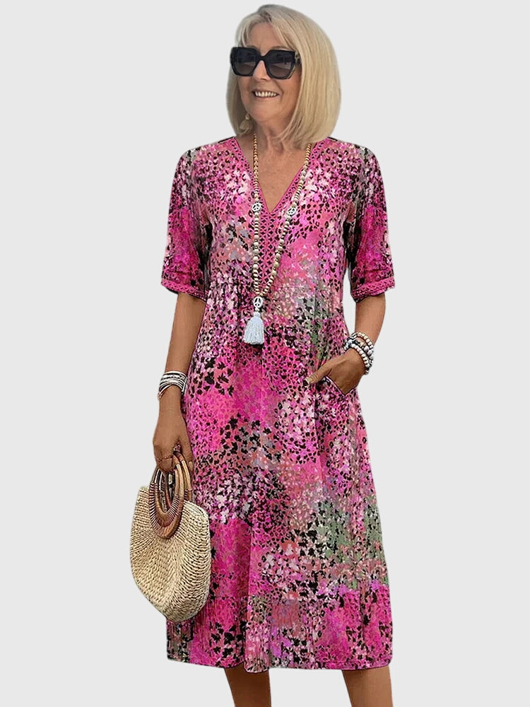 Yvonna - Floral Midi Dress