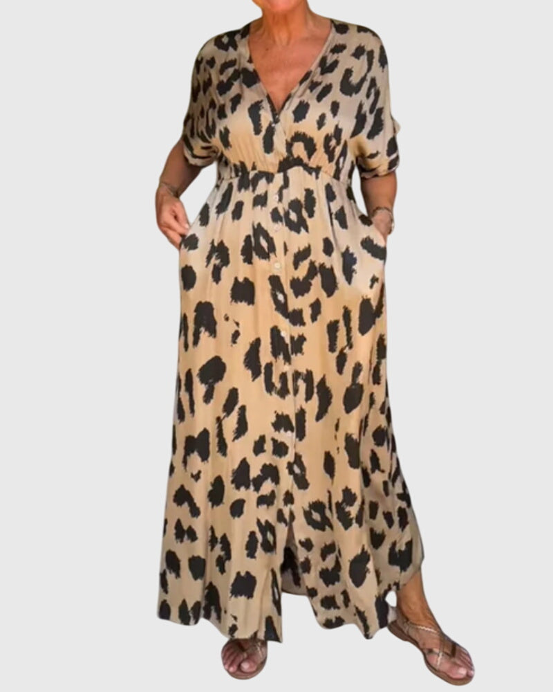 Elizabeth - Breathable Layered Short-Sleeve Dress