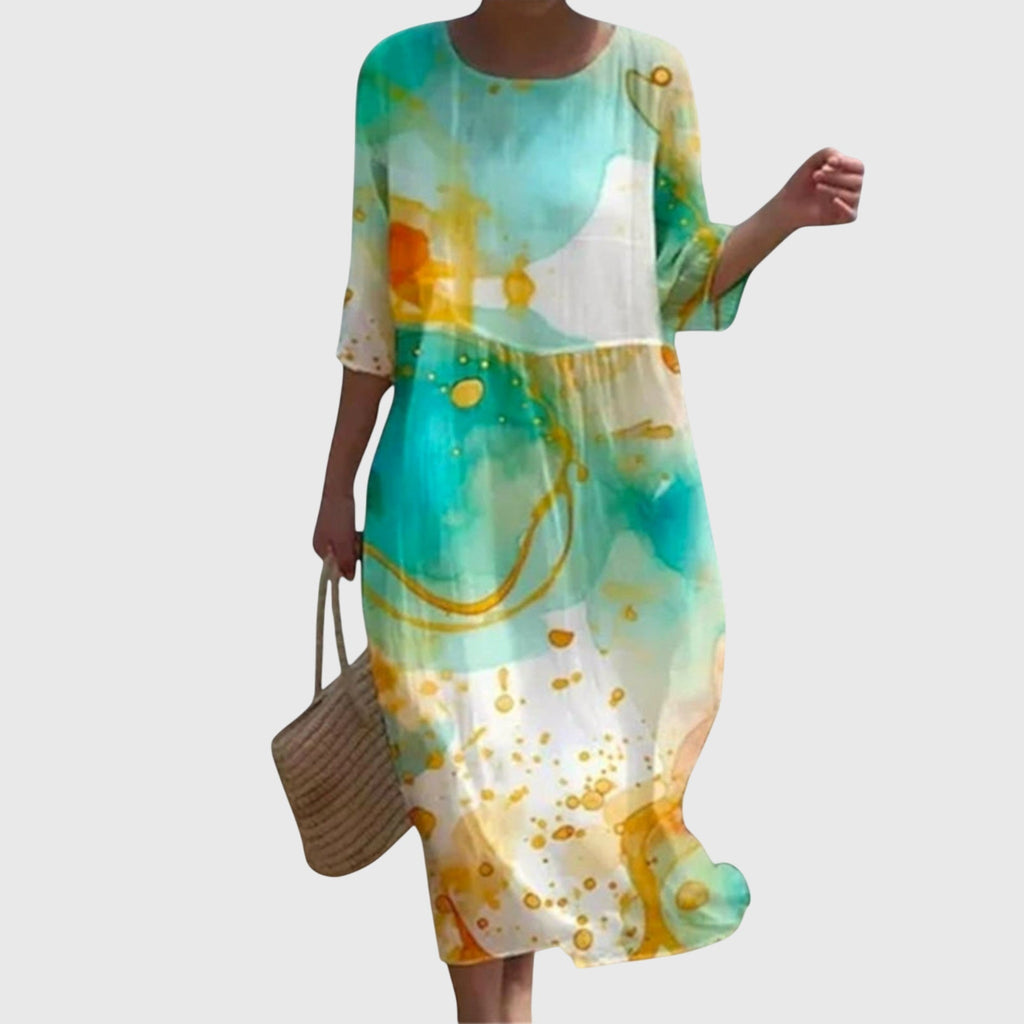 Martine Elegant Floral Maxi Dress