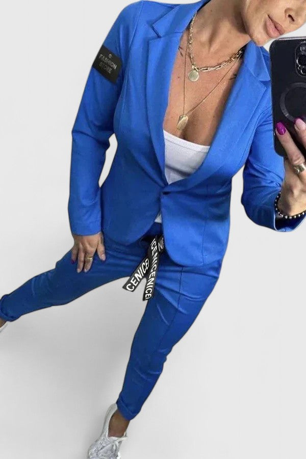 Kina - Elegant Blazer and Jogger Set