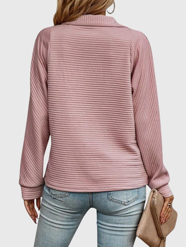 Christine - Elegant Half-Zip Sweater