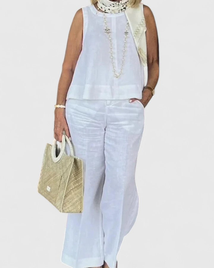Alondra sleeveless top and pants loungewear set