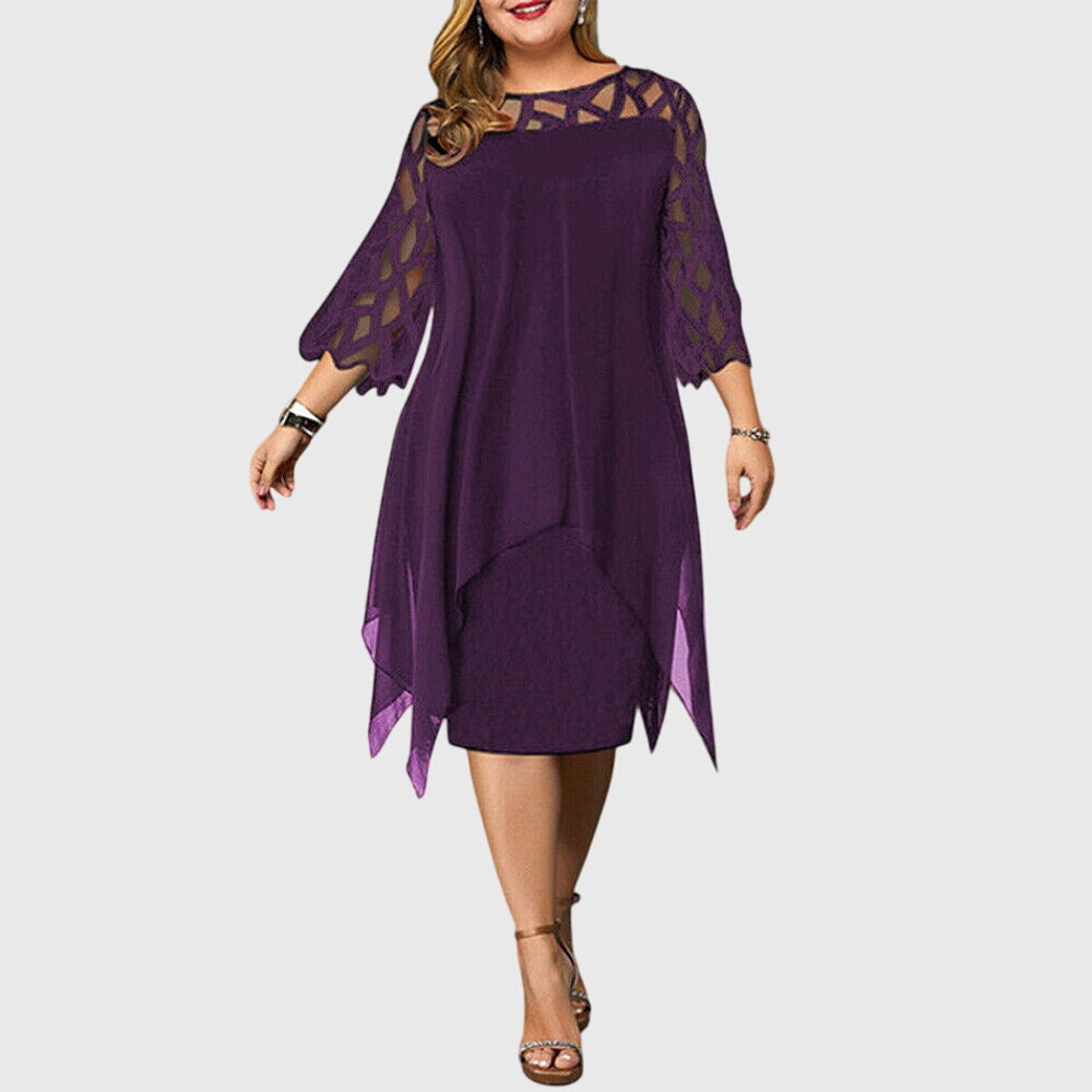 Emilie Chic Adjustable Silhouette Dress featuring customizable waist fit