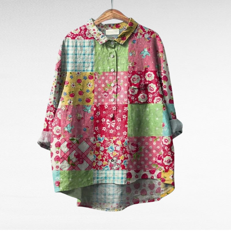 Therese - Classic Floral Blouse