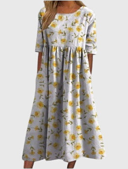 Djala | Embroidered Relaxed-Fit Dress