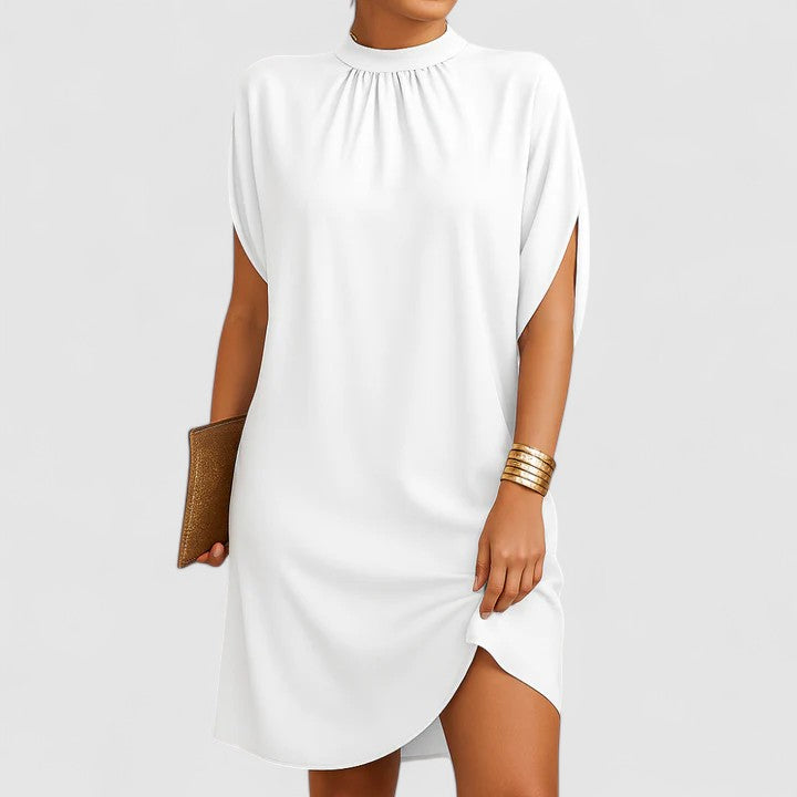 Jeanne | Cold-Shoulder Ruched Dress