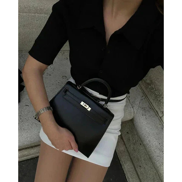 Maia - Elegant Handmade Leather Tote Bag