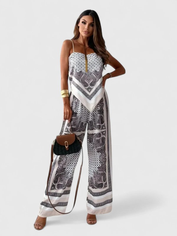 Carmen - Sophisticated Tie-Detail Two-Piece Set