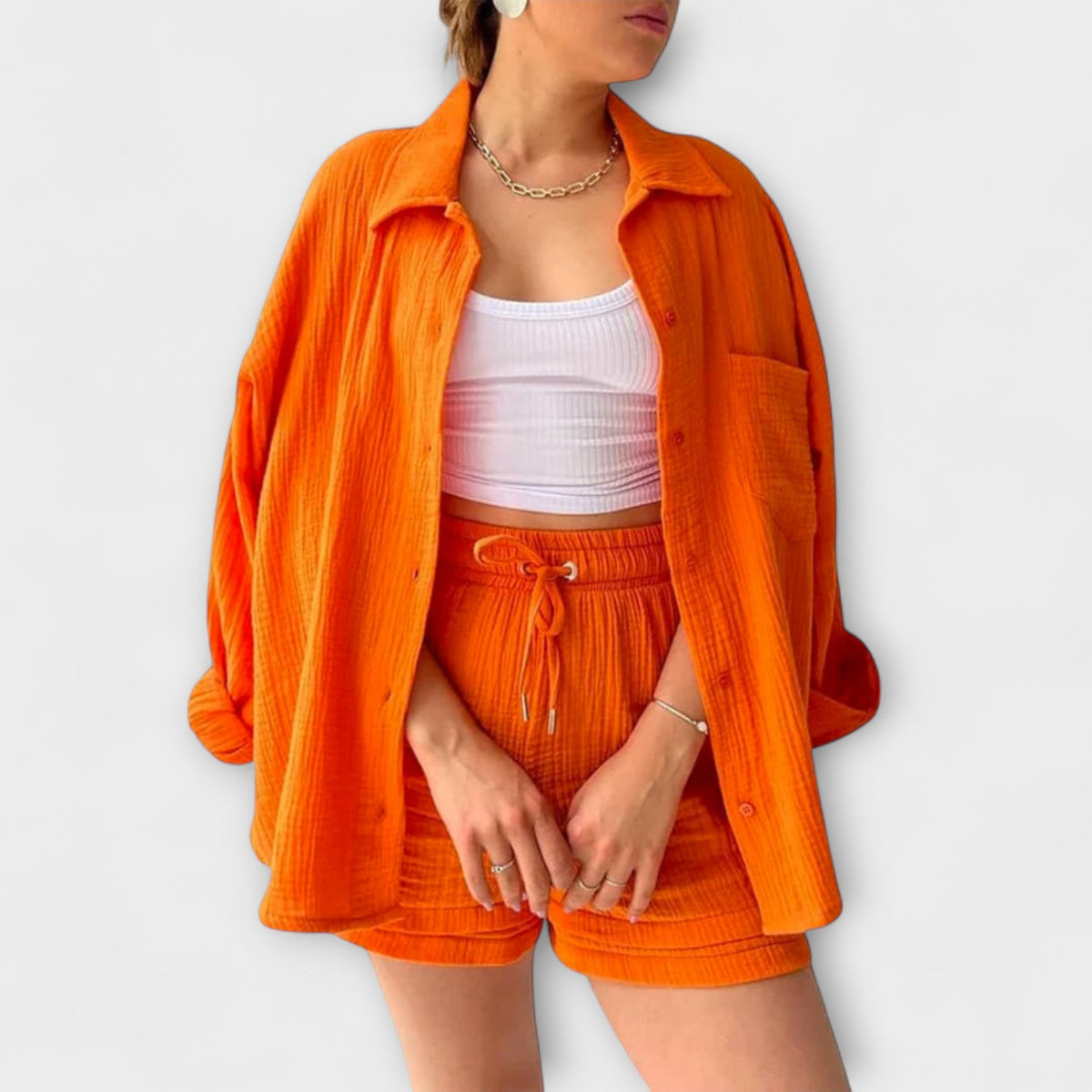 Roselina - Elegant Top and Bottom Set