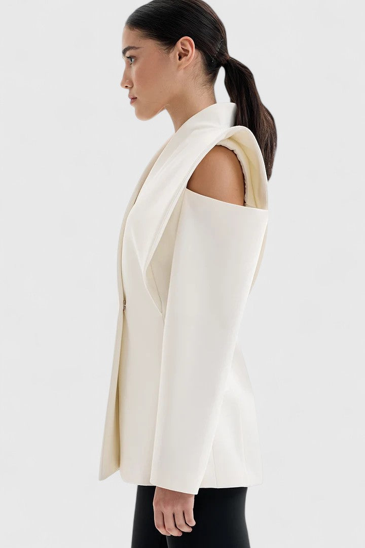 Valeria - Architectural Shoulder Statement Blazer
