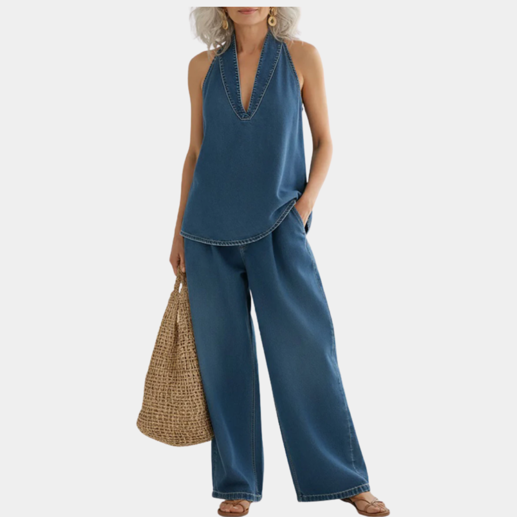 Adrienne - Vintage Two-Piece Denim Set