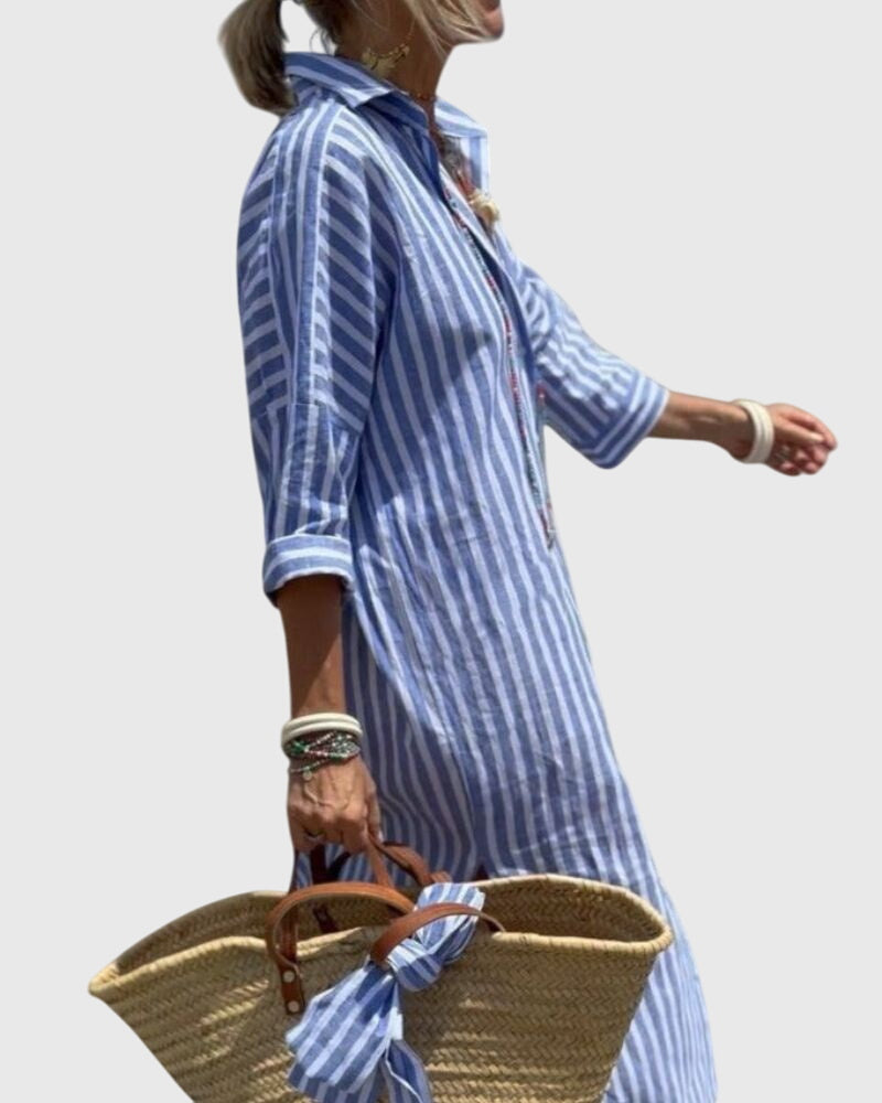 Clara - Classic Striped Dress