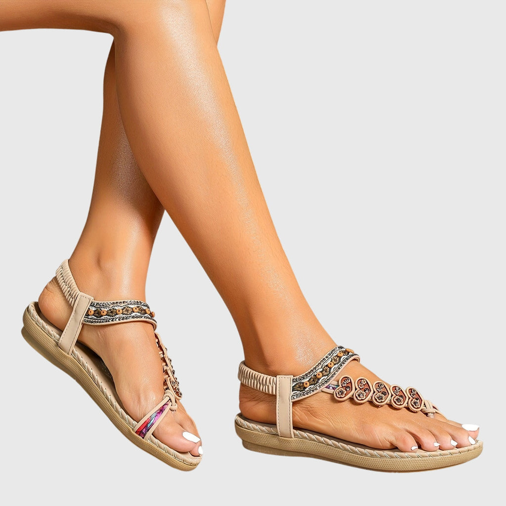 Jocelyn - Beaded Support Sandals