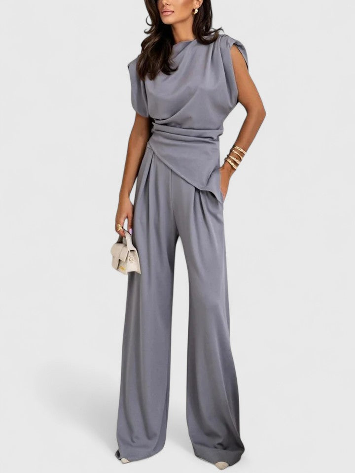 Sharon - Elegant Sleeveless Set