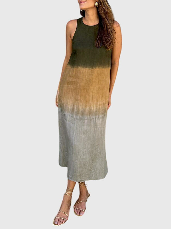 Mira | Gradient-Print Fluid Dress