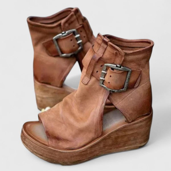 Jess women cushioned wedge sandals with 3-arch support and breathable soles