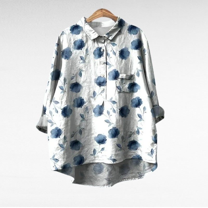 Camille - Classic Floral Blouse