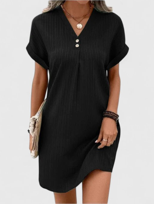 Jeanne | Relaxed Draped Everyday Dress