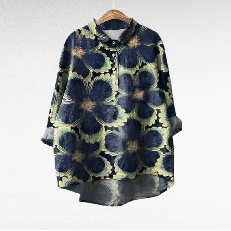 Camille elegant summer floral blouse