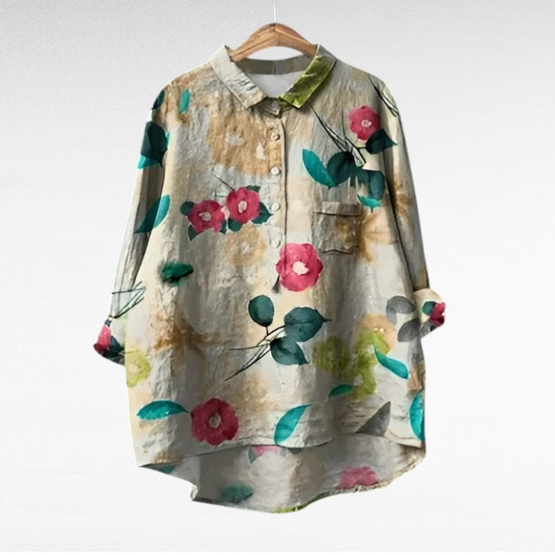 Camille - Classic Floral Blouse