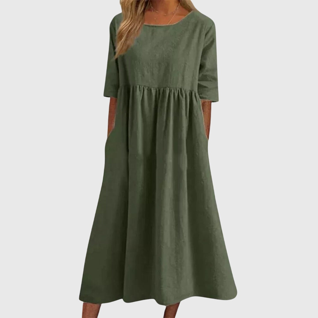 Haisley | Short-Sleeve Elegance Dress