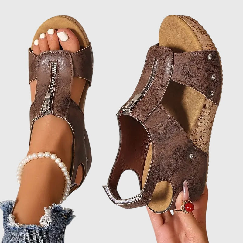 Styla - Zip Support Sandals