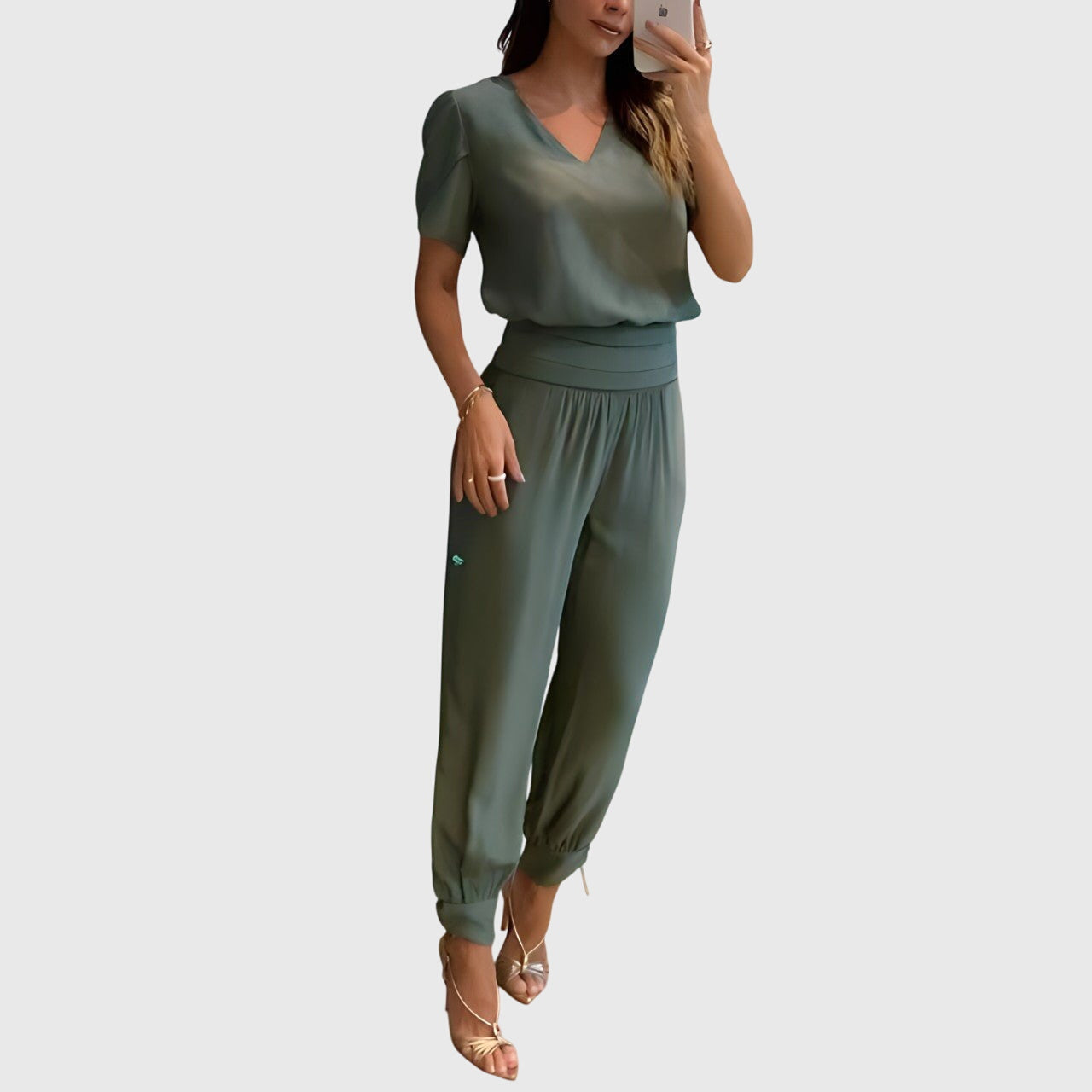 Jennifer - Elegant Blouse & Trouser Set