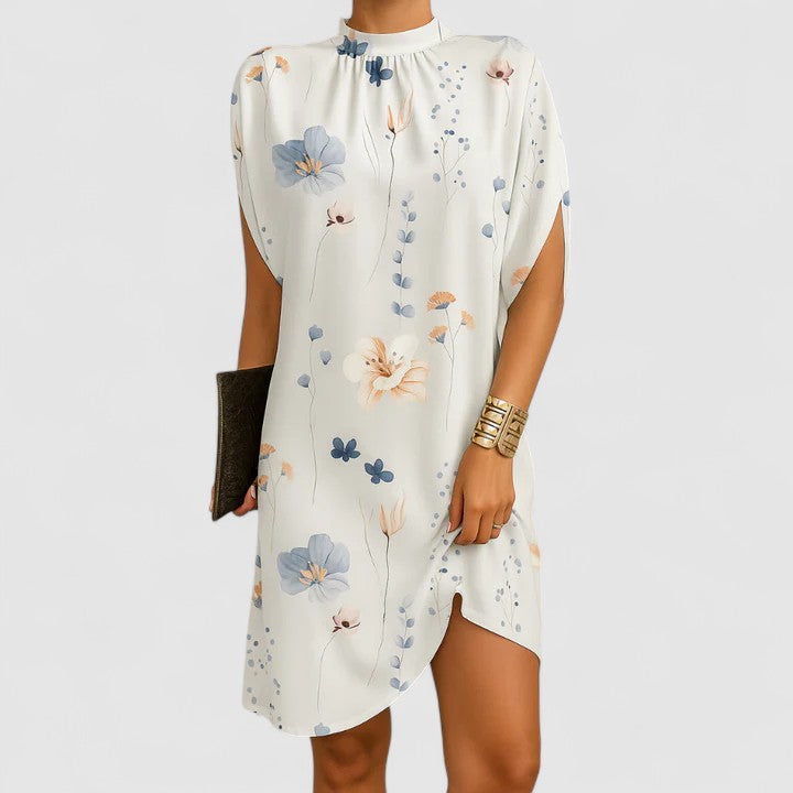 Jeanne | Cold-Shoulder Ruched Dress