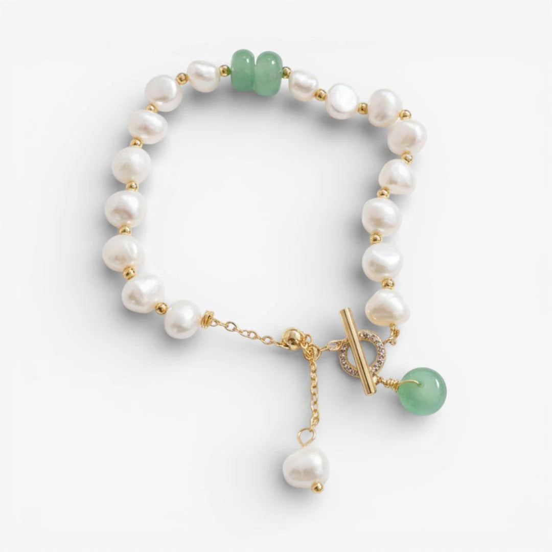 Pulseira com pérolas de mar