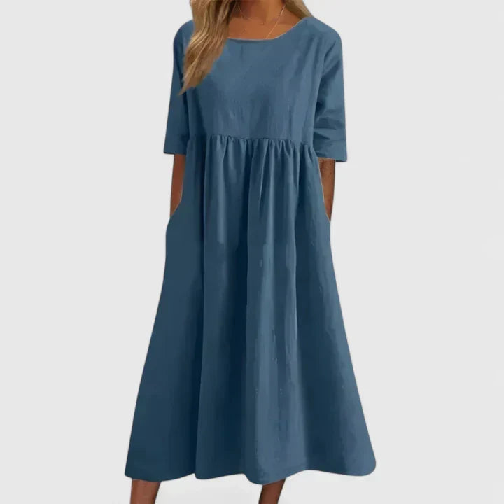 Fiona - Tummy-Friendly A-Line Dress