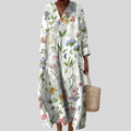 Doriane flattering printed summer dress