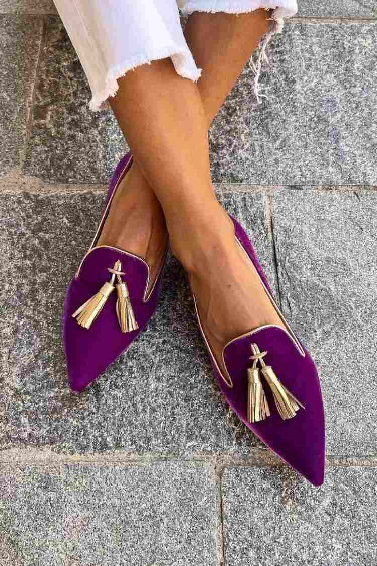 Portia - Boho Fringe Loafers