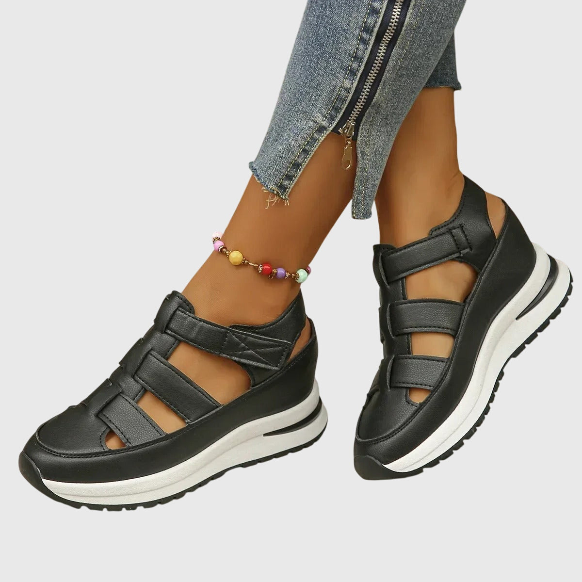 Judy adjustable support sandals with non-slip sole